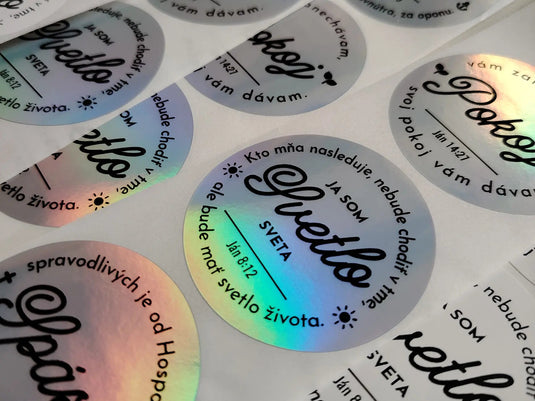 Kresťanské holografické nálepky s biblickými citátmi – inšpirácia na každý deň! - Gracefolk