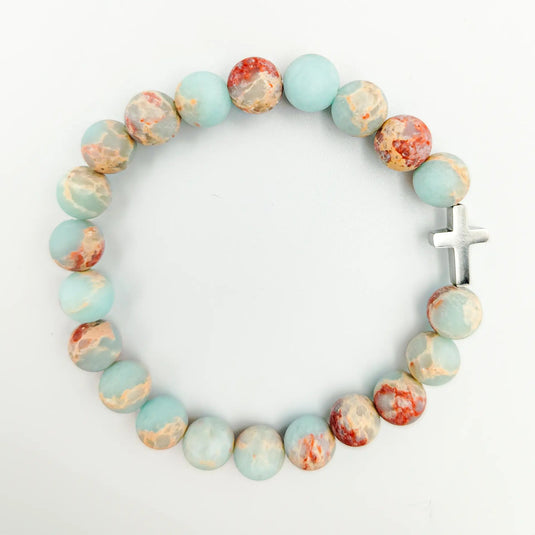 Náramok - ruženec Aqua terra - Gracefolk