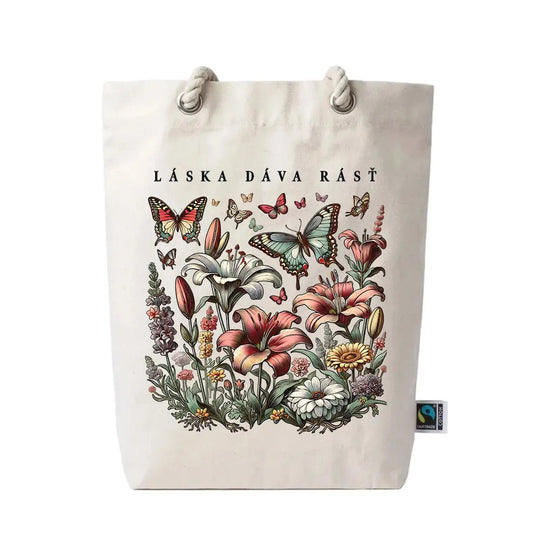 Plátená taška Láska rastie - Gracefolk
