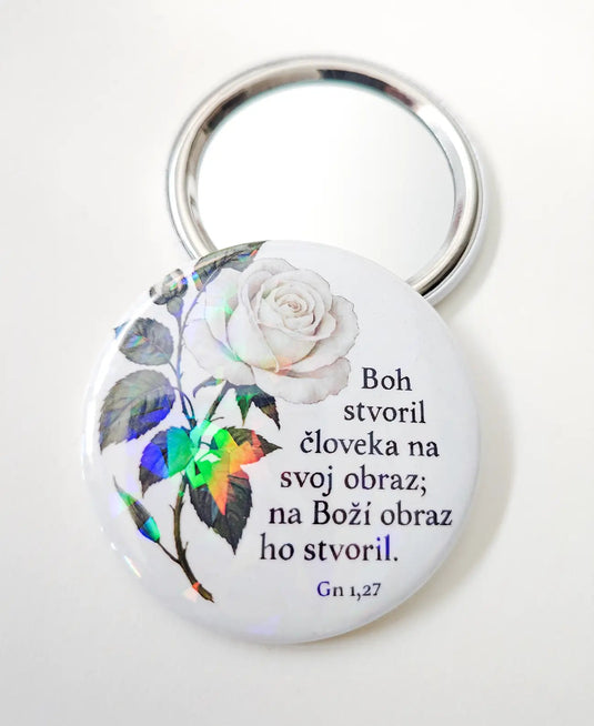 Vreckové zrkadielko „Stvorená na Jeho obraz“ - Gracefolk