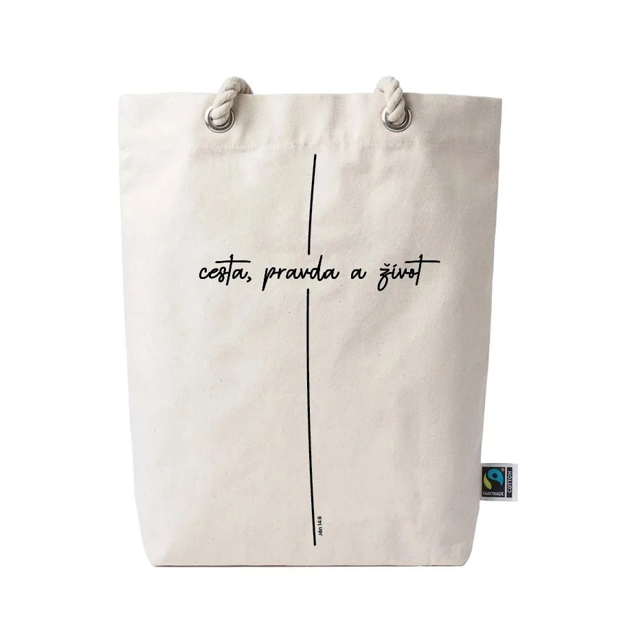 Plátená taška Cesta, pravda a život - Gracefolk